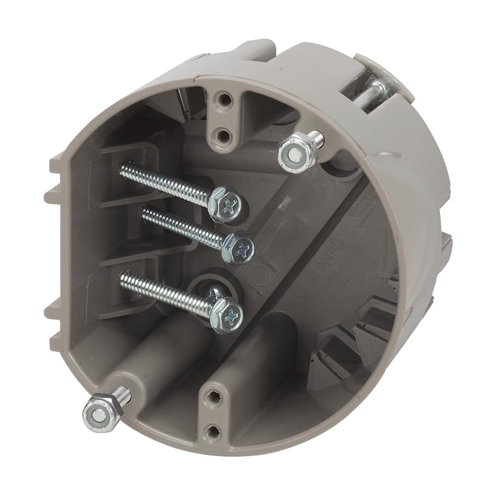 Caja Eléctrica Southwire Gris con Soporte para Ventilador de Techo y Lámpara, Profundidad Ajustable