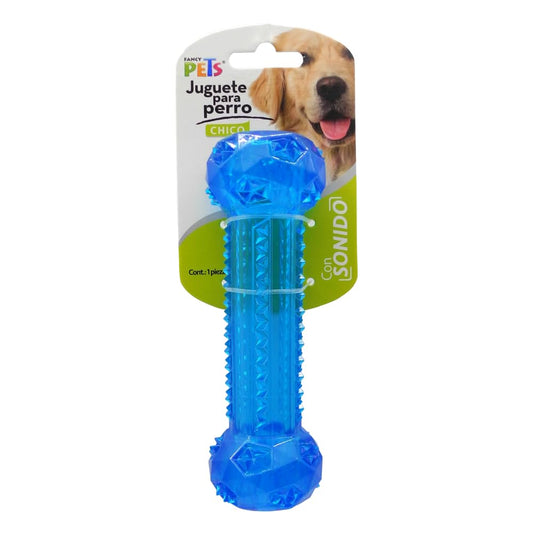 Juguete Mancuerna Prisma Fancy Pets con Sonido Chico para Perro