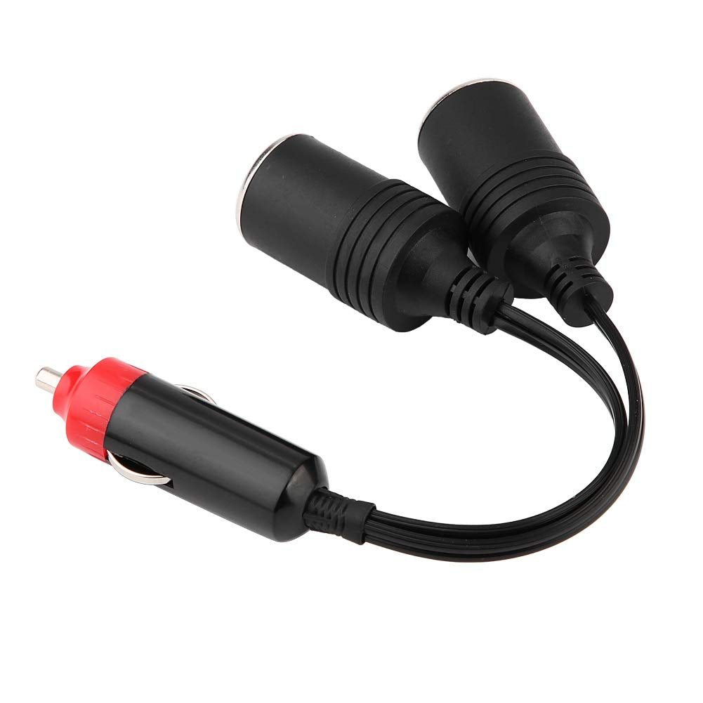 Akozon Divisor de enchufes para Encendedor de Cigarrillos, Cargador de Coche de 2 vías de Alta Potencia Adaptador de alimentación del Divisor de enchufes para enchufes de Encendedor de Cigarrillos