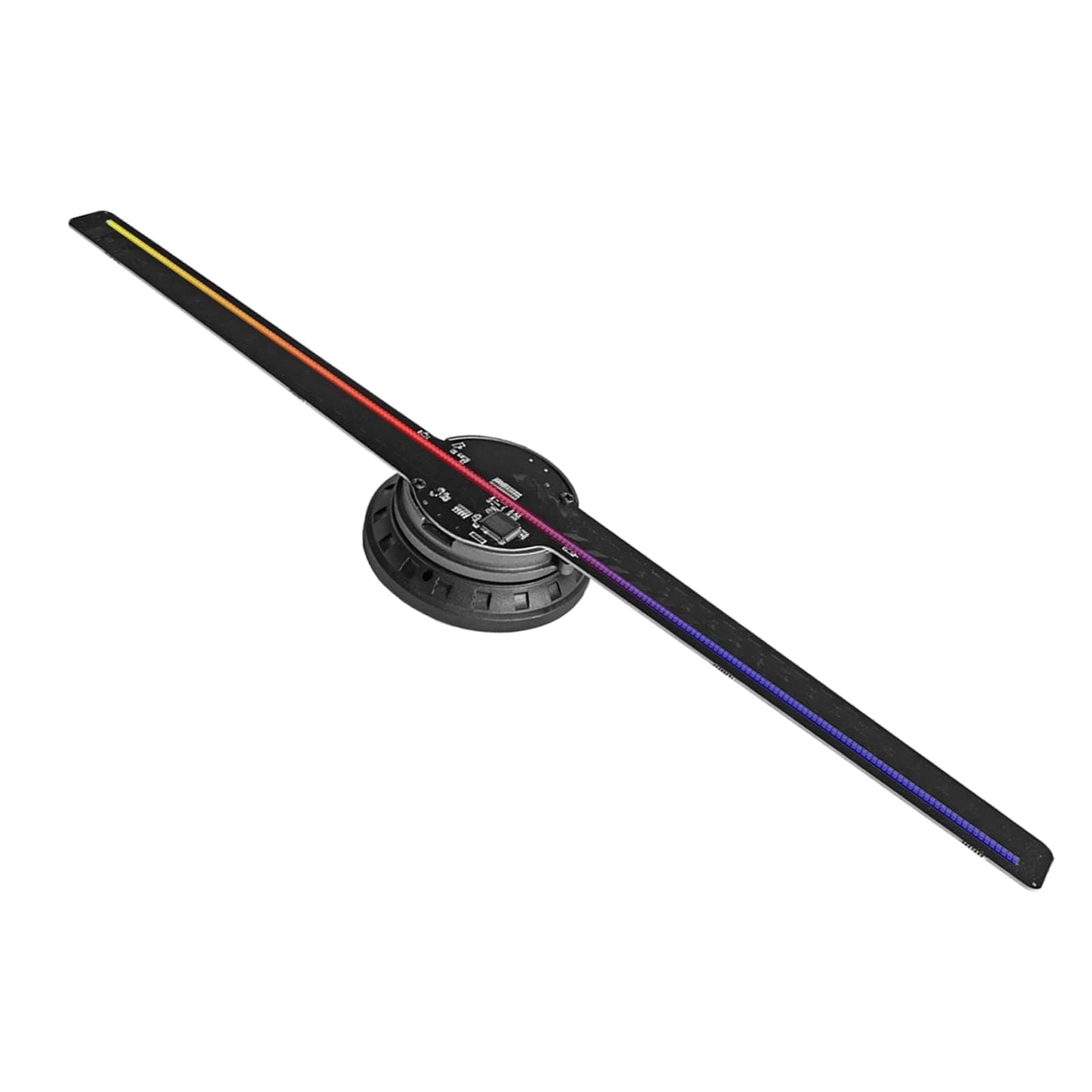 Ventilador de holograma 3D, proyector de ventilador de holograma con luces LED sin tornillos con aplicación y WiFi, resolución LED HD 2000 x 1444PX, y Bluetooth para bar, tienda, Halloween, Navidad