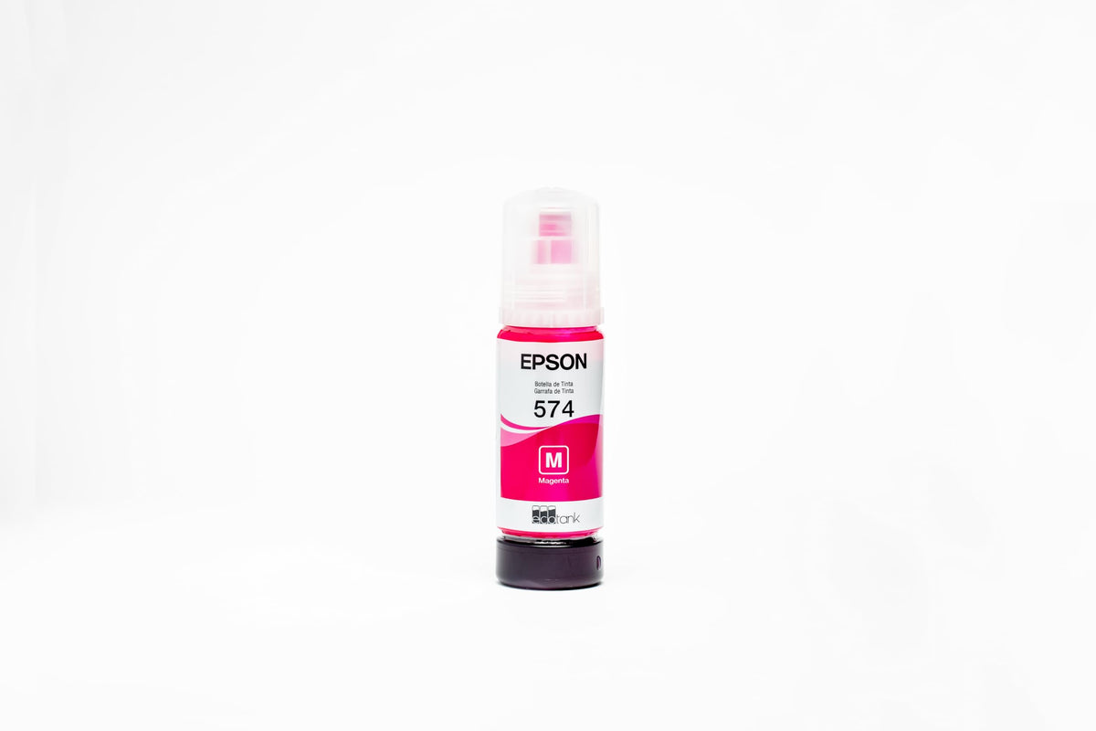 Botella de Tinta Epson Magenta T574 65 ml para Impresora L8050