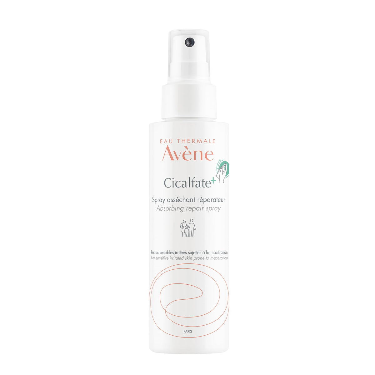 AVENE, Cicalfate+ Spray Secante Reparador, Para Piel Sensible, 100ml