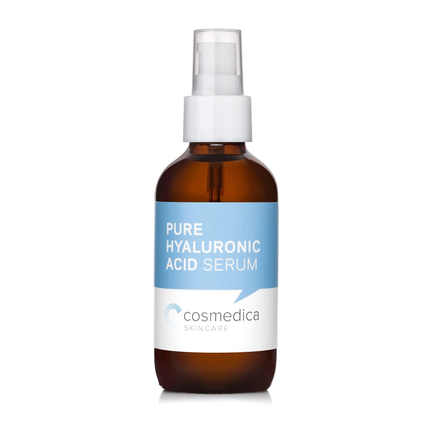 Cosmedica Skincare SUERO PURO DE ACIDO HIALURONICO 4 oz. Retrasa la aparición de líneas de expresión. Hidrata y mejora la apariencia de la piel.