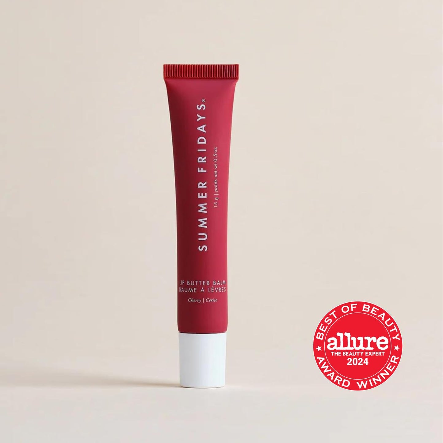 Bálsamo Labial Summer Fridays Cereza con Manteca de Karité Vegano e Hidratante Día/Noche