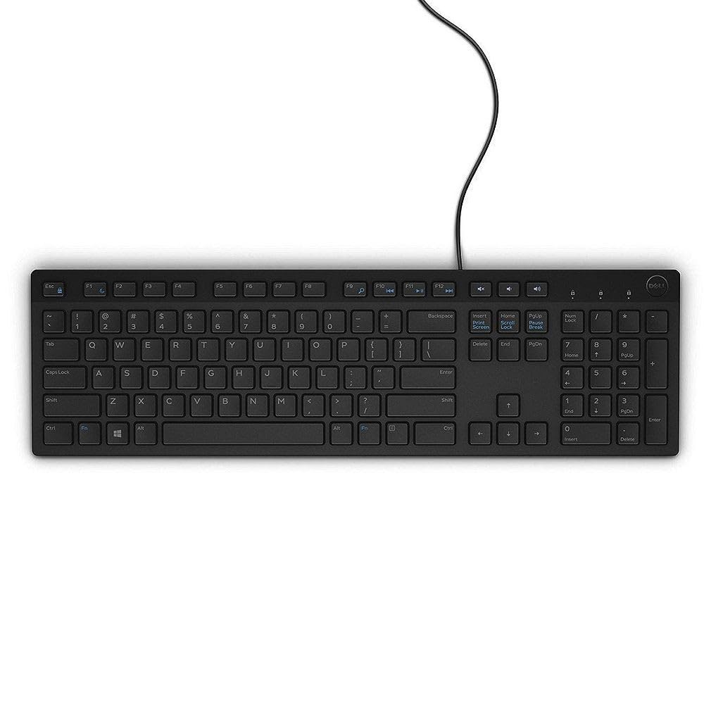 Teclado Alámbrico Dell Negro