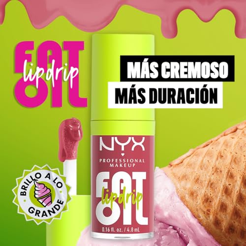 NYX Cosmetics, Fat Oil Lip Drop, Brillo Labial, Chillin´ Like A Villian