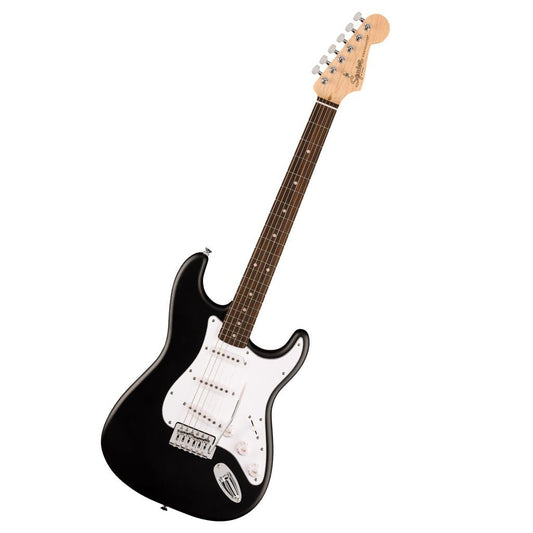 Fender Squier Debut Collection™ Stratocaster® Electric Guitar, Laurel Fingerboard, White Pickguard, Black