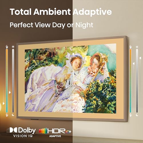 Hisense Serie CanvasTV™ de 65 Pulgadas Clase QLED 4K S7N Dolby Vision HDR Google Smart TV (65S7N, Modelo 2024) - Modo artístico, Panel antirreflejos, visualización Hi-Mate, Marco y Montaje en Pared