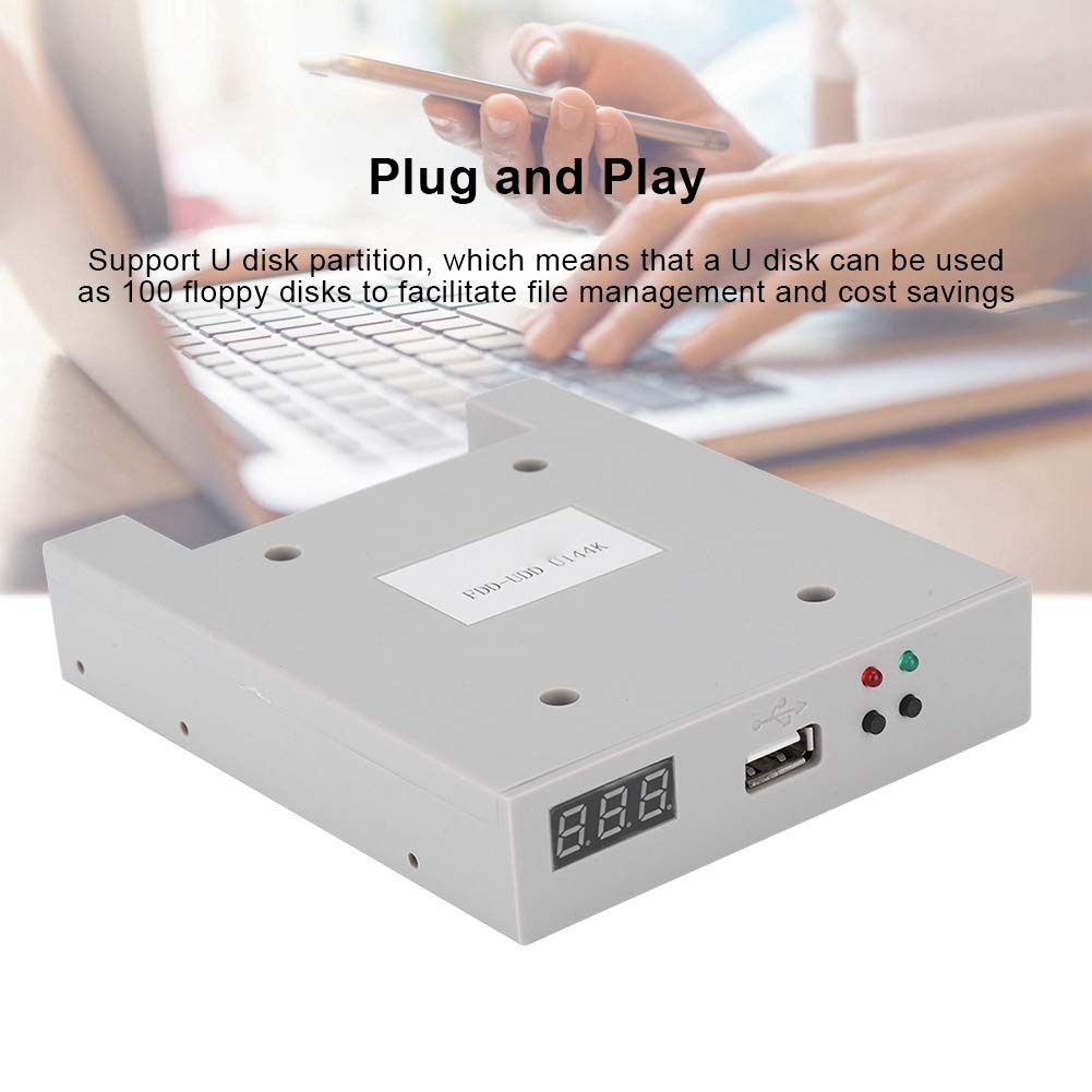 Emulador de Disquete Externo para Controladores Industriales USB FDD-UDD U144K con CD-R 3.5 SSD U Disk 1.44M