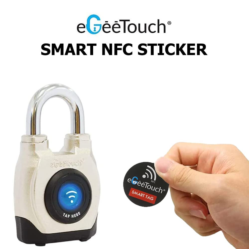 eGeeTouch NFC para todas las cerraduras inteligentes eGeeTouch (3 llaveros adhesivos)