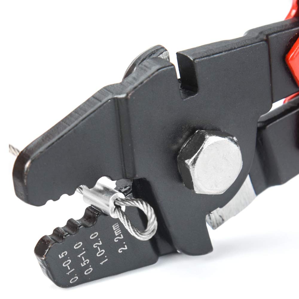 Cuerda de alambre de Iwiss SWAGER para crimpar líneas de pesca hasta 2.2 mm