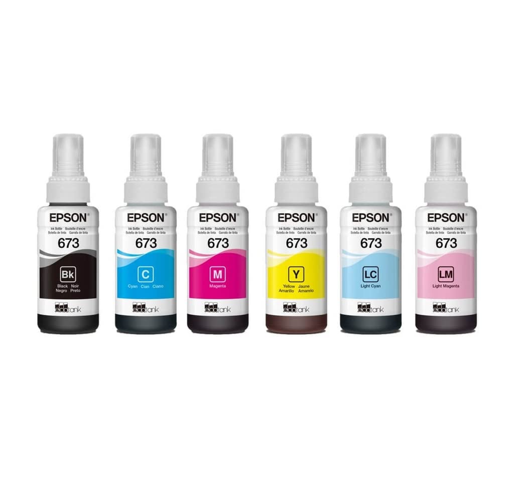 Botella de Tinta Epson Magenta Claro T673 para Impresoras L805, L810, L850 y L1800