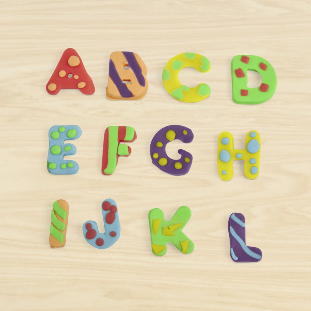 Set de Letras Play-Doh Brillantes con Accesorios y 6 Latas para Niños y Niñas