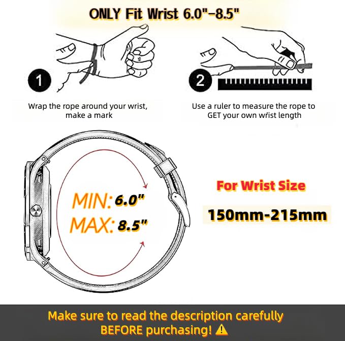 Correa de reloj de 22 mm y 26 mm para Garmin, correa deportiva de nailon súper resistente de ajuste rápido para fēnix/epix/Tactix/Forerunner/Approach/MARQ/Quatix/ D2 Series Correa de repuesto, 26mm