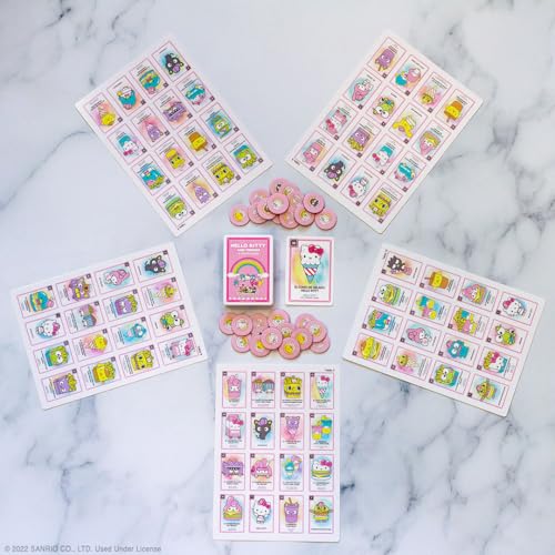 Juego de Lotería Tradicional USAopoly Hello Kitty y Amigos con Ilustraciones Personalizadas e Inspiración en la Cultura Mexicana