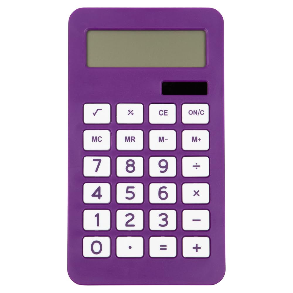 Calculadora JAM PAPER Morado visualización LCD 10 Dígitos