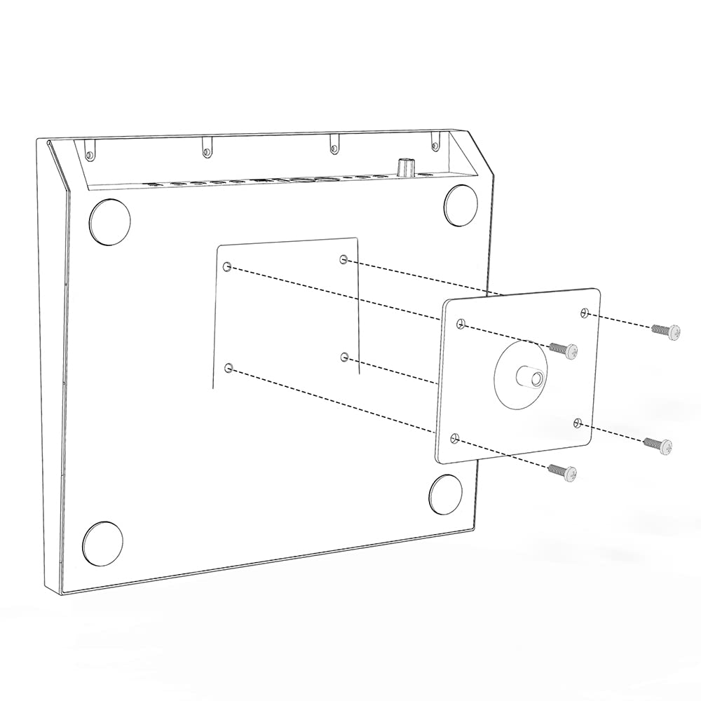 HXW PPS-75 - Soporte de montaje electrónico con placa para instrumentos de percusión y almohadilla de tambor
