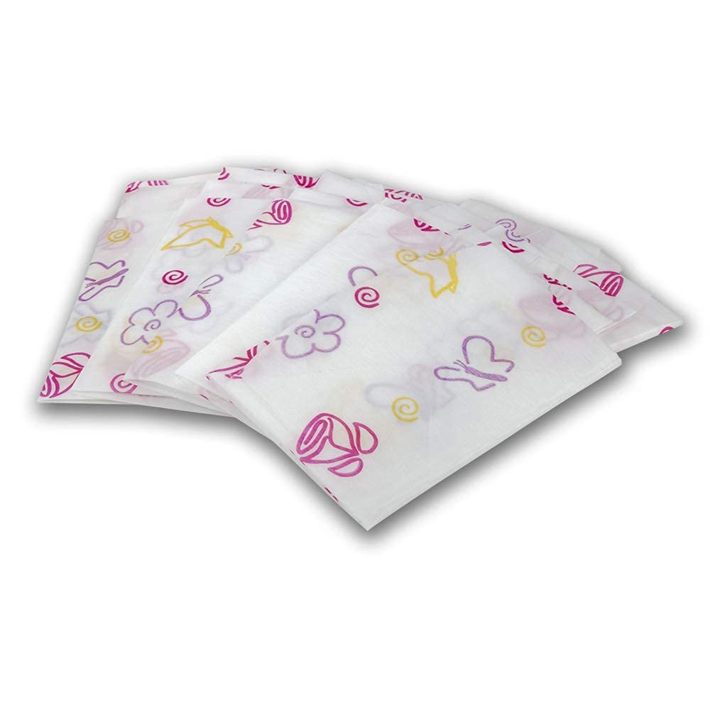 Toilet Seat Covers- Disposable Xl Potty Seat Covers By Potty Shields - Individually Wrapped Floral 20