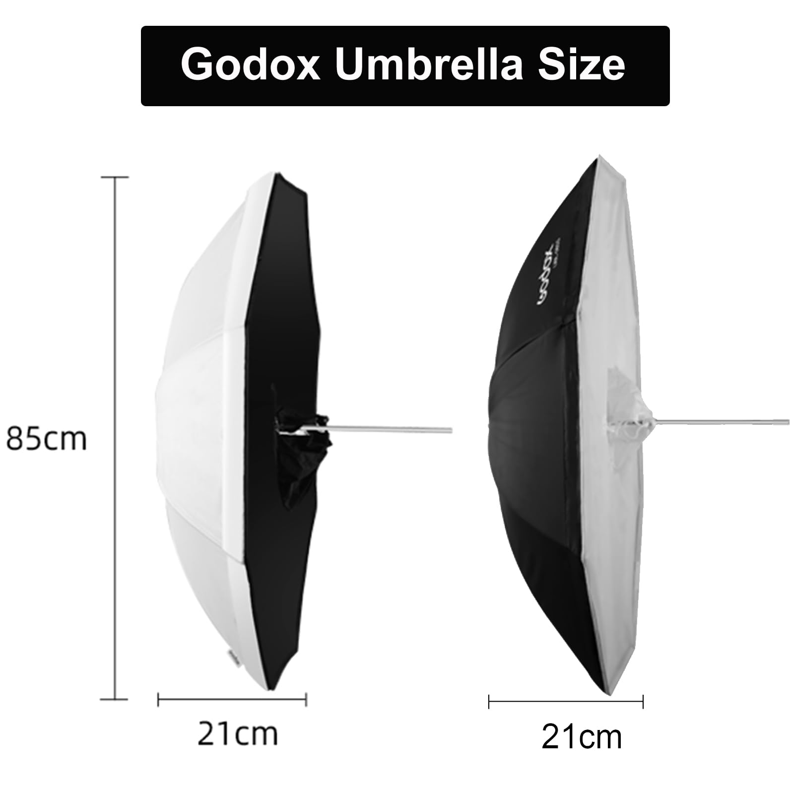 GODOX Sombrilla 105cm Blanca UB-105W Parabólica
