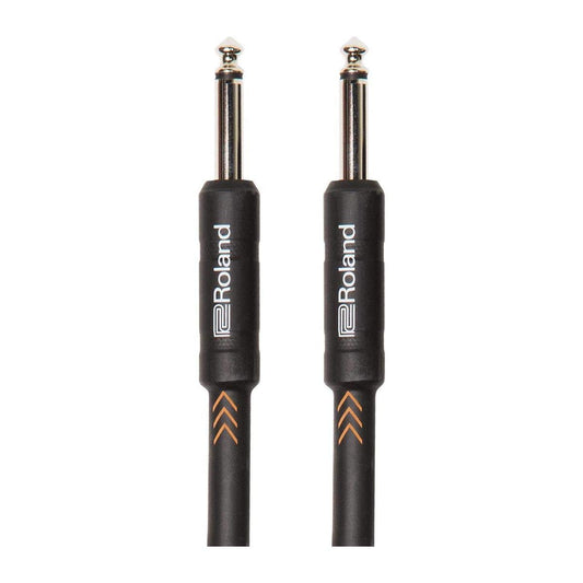 Cable Roland serie Black instrumento 2 conectores plug rectos TR 6.3mm 1 mts.