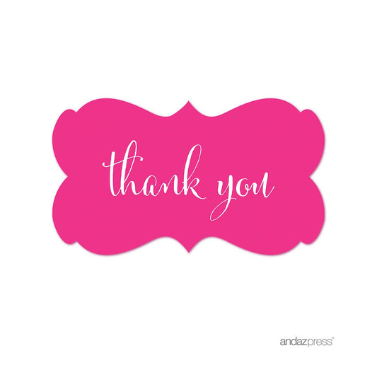 Andaz Press Etiqueta para sobre , Thank You Fucsia, 1, 36.00
