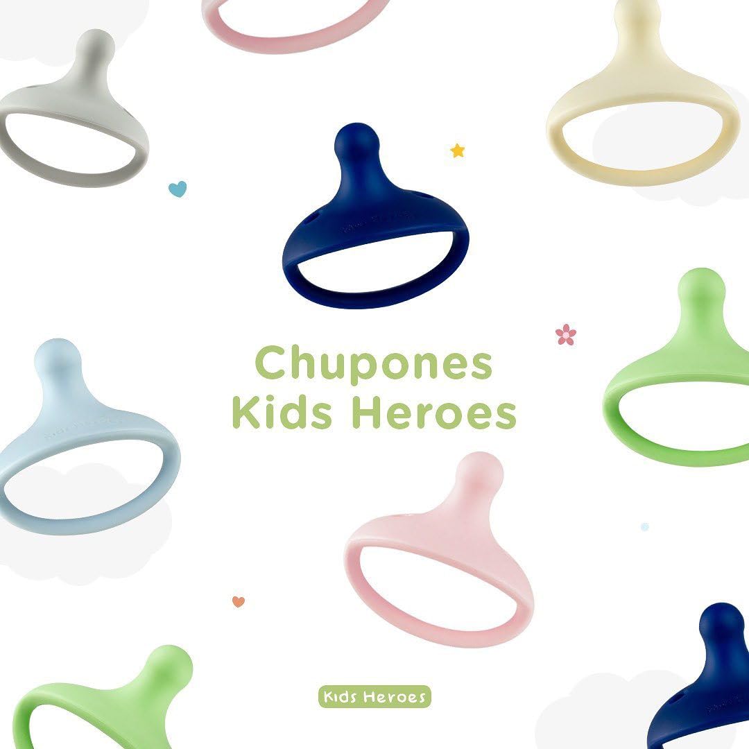 Chupon de Silicona Segura Kids Heroes Verde con Caja Protectora para Bebé