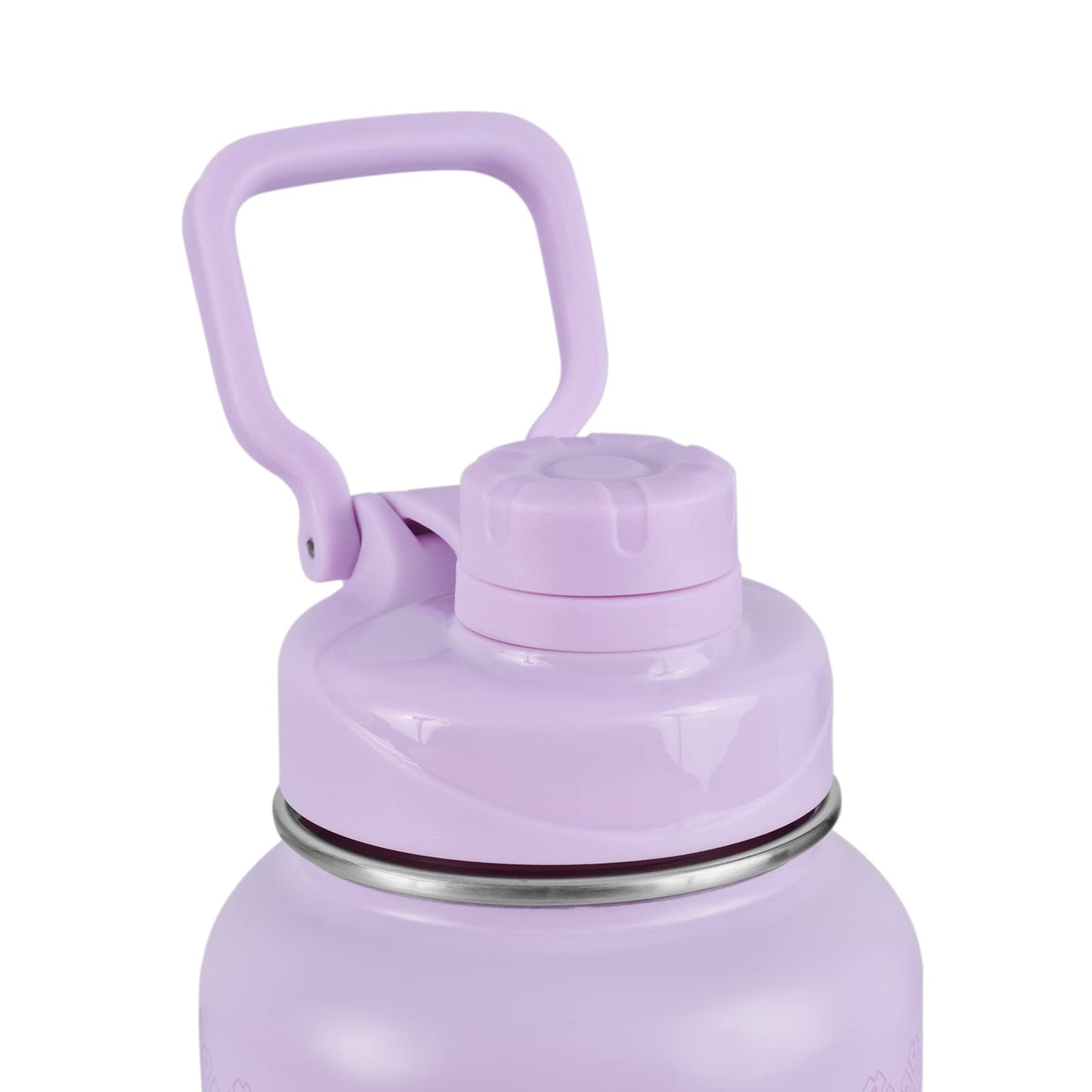 LuckyLy Termo de Acero Inoxidable con Iniciales 1 Litro, Doble Aislamiento Térmico y Tapa Hermética Antigoteo, Botella de Agua Motivacional ideal como Regalos para Mujer y Mamá – Modelo Terry, Letra N