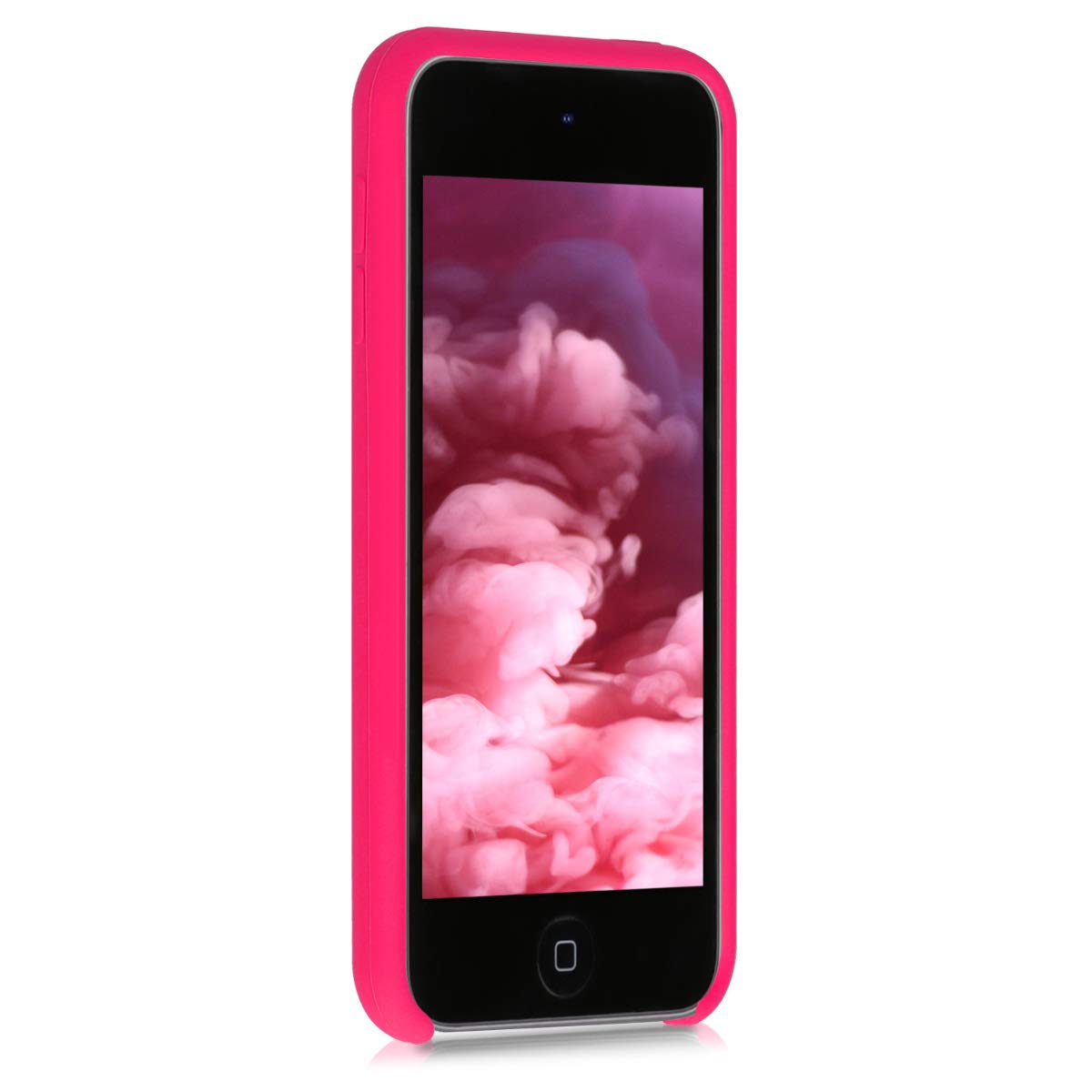 kwmobile Carcasa Compatible con Apple iPod Touch 6G / 7G (6a y 7a generación) - Funda Protectora de Silicona - Case Trasero en Rosa neón