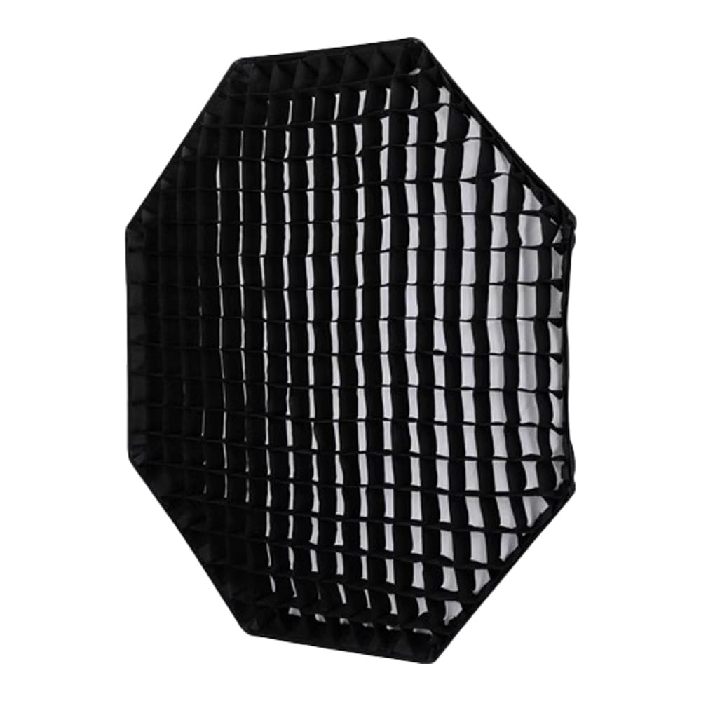 INVINEEX - Rejilla de panal para caja de luz octogonal de 65 cm/26, compatible con rejilla de control de luz portátil (negro, solo cuadrícula)