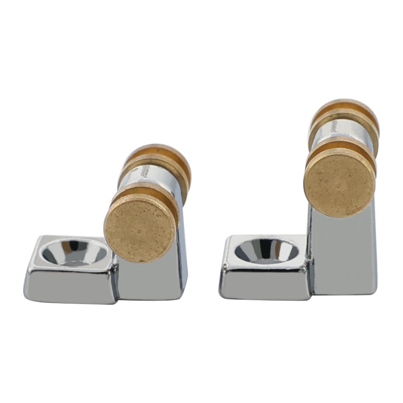 OVSAL Pack of 2 Brass Roller String Retainer for Electric Guitar String Tree String Guide Roller String Trees for Tele Telecaster Start Electric Guitar String Parts Replacement Chrome