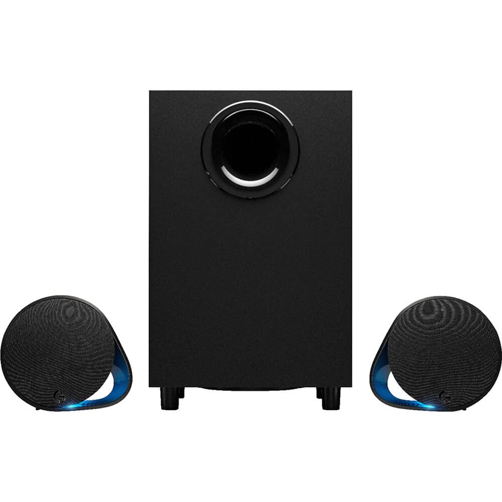 Logitech G560 LIGHTSYNC bocinas para Gaming con iluminación RGB determinada por el juego, audio posicional DTS:X Ultra y potencia 120 W RMS, compatibles con conexiones USB, Bluetooth y de toma de 3,5 mm - Negro