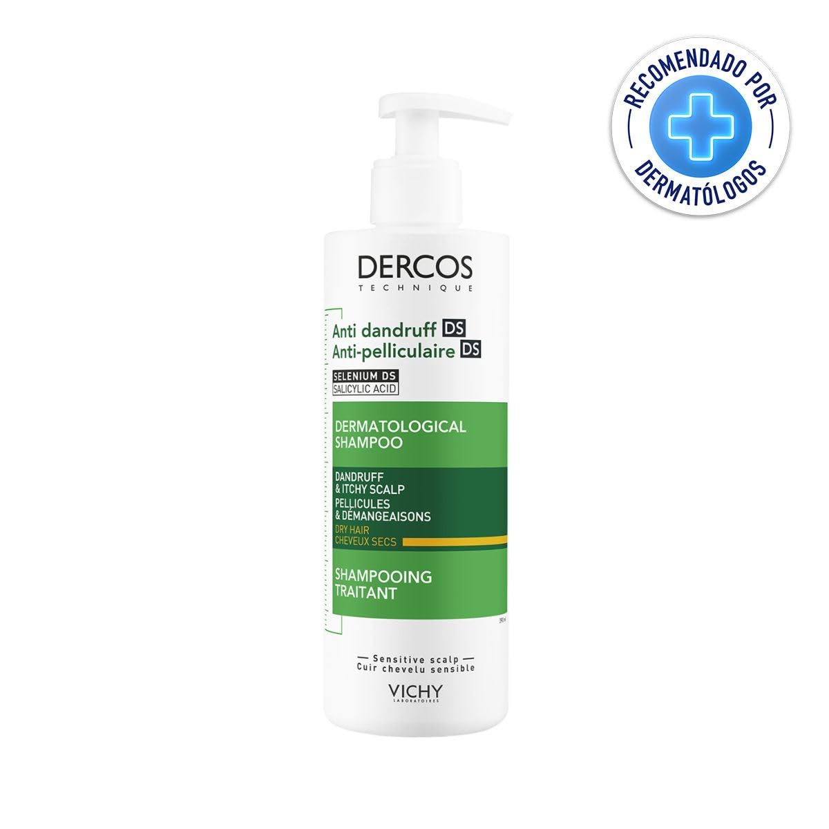 Shampoo Anticaspa Vichy Dercos Seco 390ml