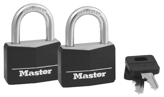 Candados con Llave Master Lock Negro Paquete de 2