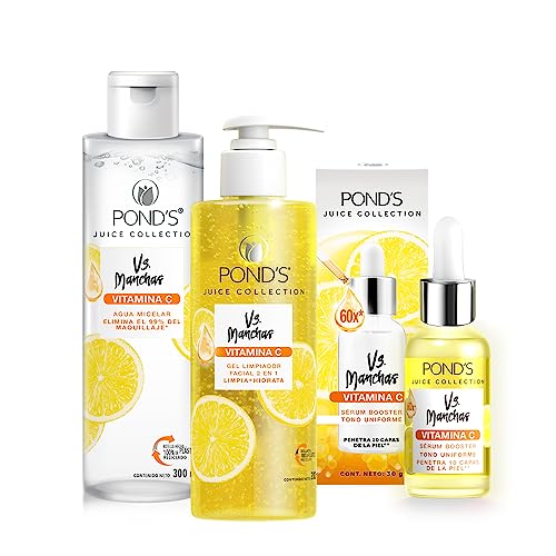 Sérum Pond's Sérum booster Vs Manchas 30g + Agua Micelar Pond's Agua Micelar Vs Manchas 300ml + Limpiador Facial Pond's Limpiador Facial Vs Manchas 200ml
