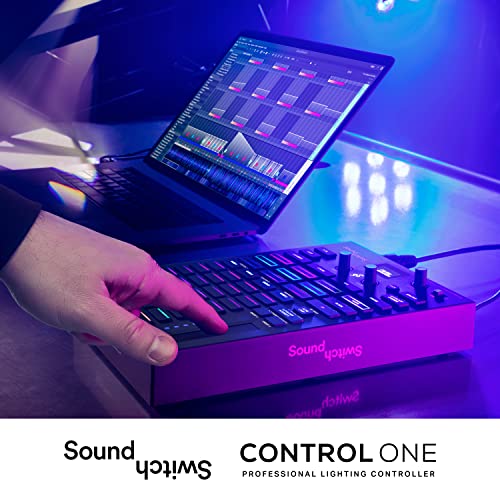 Controlador de Iluminación DMX SoundSwitch Control One Negro con Software y Soporte para Phillips Hue