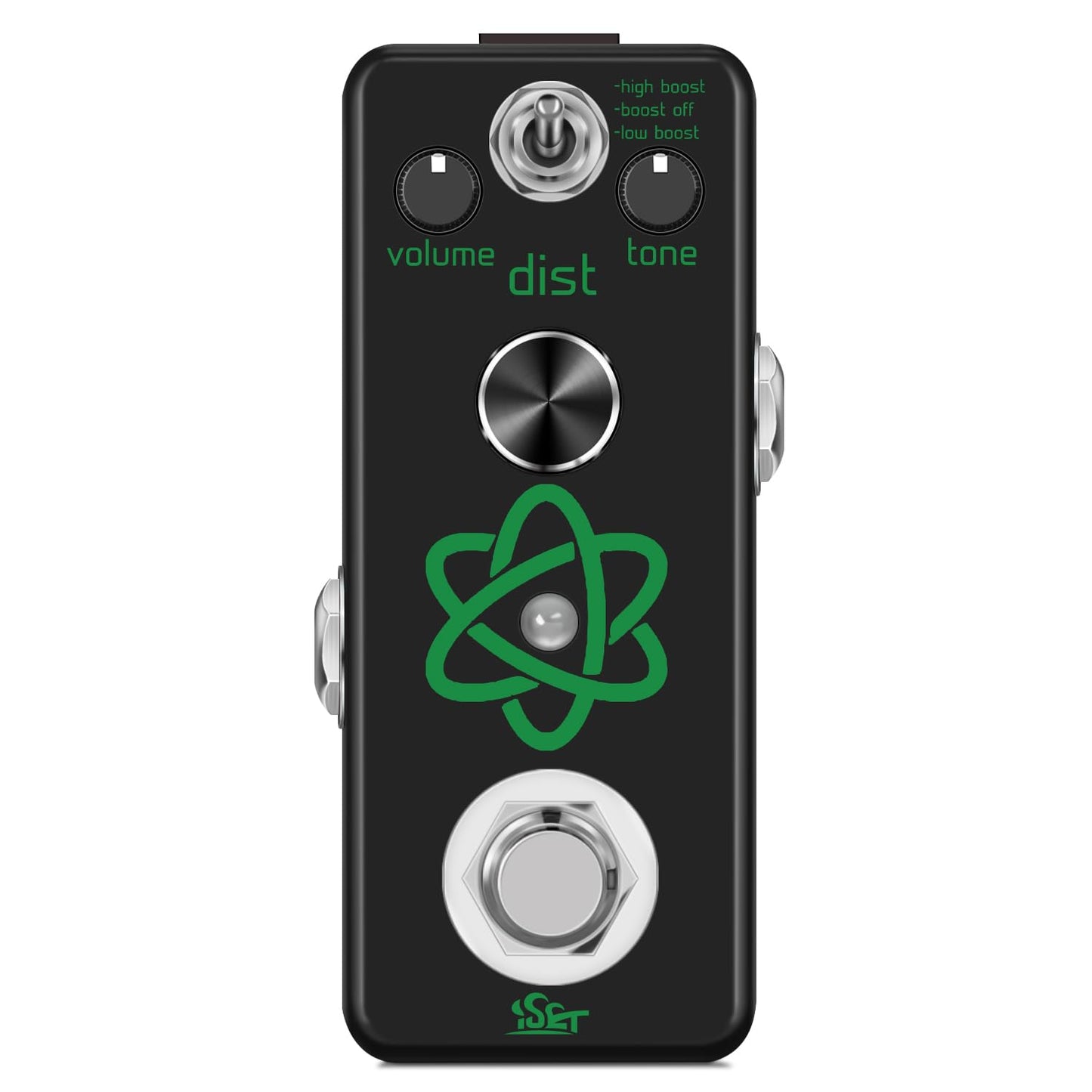 iSET Atom Heavy Metal Nueva versión Pedal de guitarra Mini Pedal de efecto de guitarra individual para guitarra eléctrica Bajo True Bypass