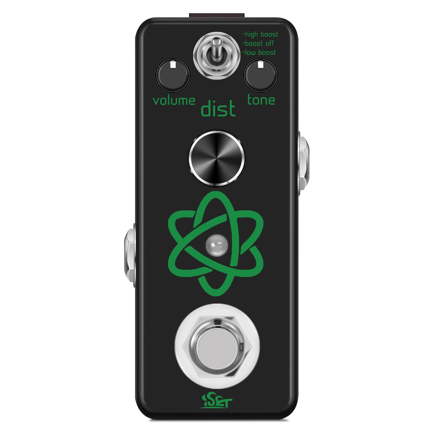 iSET Atom Heavy Metal Nueva versión Pedal de guitarra Mini Pedal de efecto de guitarra individual para guitarra eléctrica Bajo True Bypass