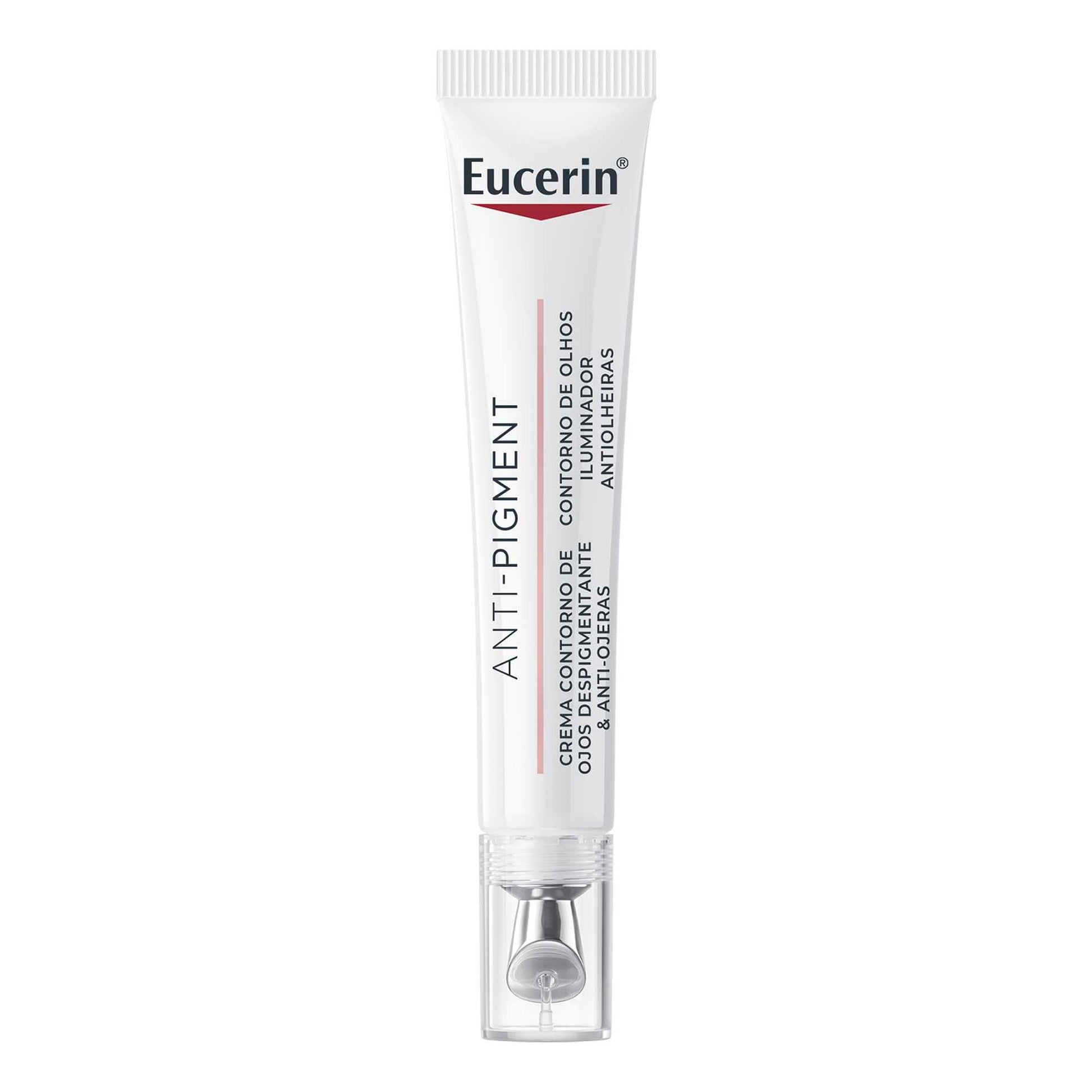 Eucerin Anti-Pigment Crema Contorno de Ojos (15ml) Anti Ojeras con aplicador metálico con sensación refrescante