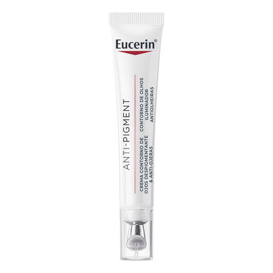 Eucerin Anti-Pigment Crema Contorno de Ojos (15ml) Anti Ojeras con aplicador metálico con sensación refrescante