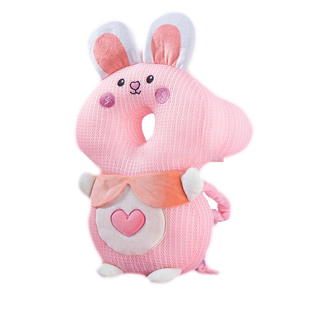 Caminadora Bebé JunNeng Rosa con Mochila Protectora de Cabeza de 3 Lados para Niños Pequeños