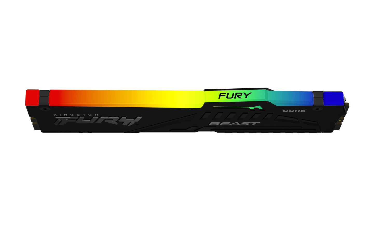 Kingston Fury Beast Black RGB DDR5, Memoria Gamer, Capacidad: 16GB, Frecuencia: 5600MT/s, Latencia: CL40, Factor de Forma: DIMM, Intel XMP, Color: Negro/RGB, SKU: KF556C40BBA-16