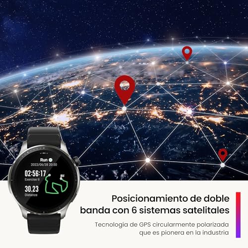 Amazfit GTR 4 Smartwatch con Amazon Alexa, Autonomía 14 Días, Pantalla AMOLED HD, 150 Modos Deportivos - Negro Super Speed