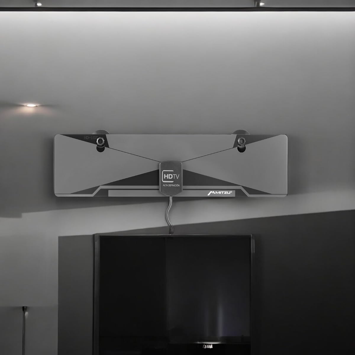 Antena Interior HDTV 470-810 MHz con Cable de 3 Metros THD-3000