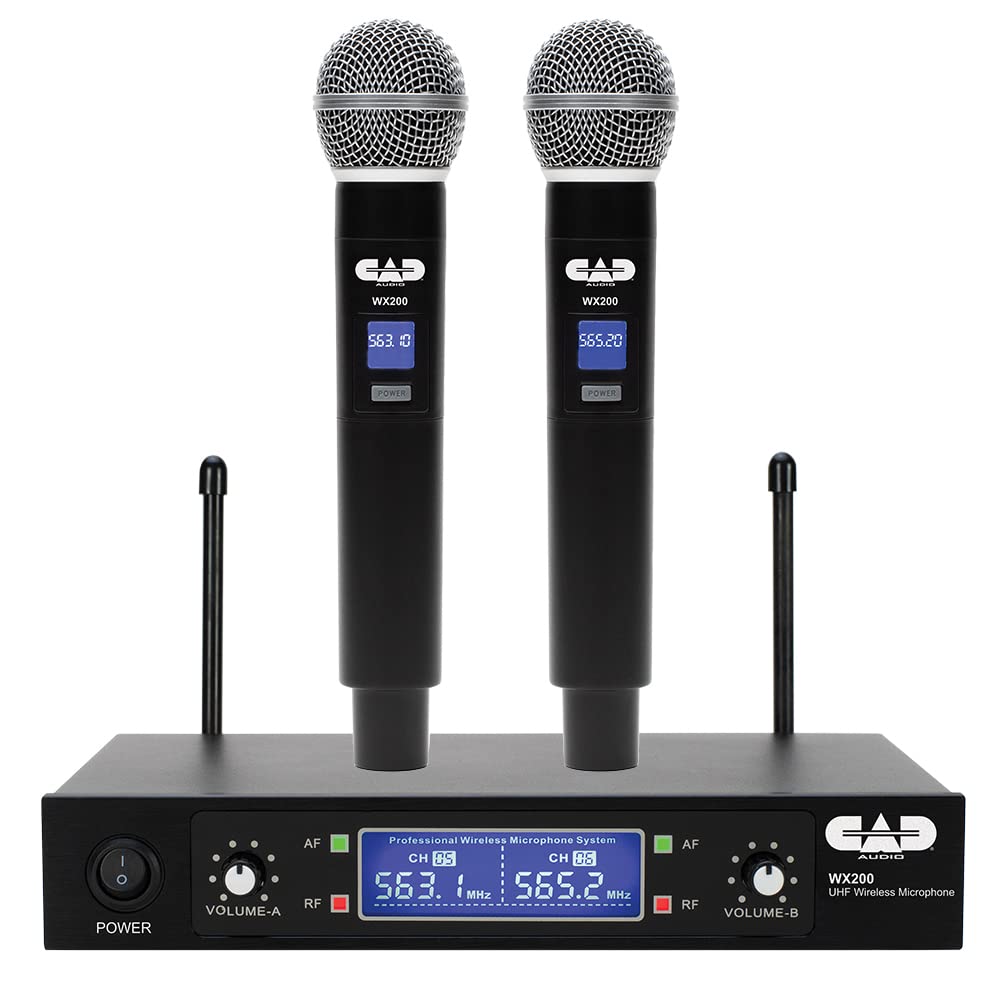 CAD Audio WX200 UHF Sistema de micrófono de Mano Dual inalámbrico