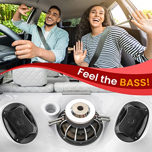 LANZAR MX462 MAX Series 4-Inch x 6-Inch 240-Watt 2-Way Coaxial Speakers (Pair)