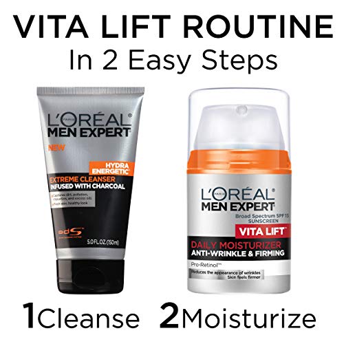 L'Oreal Paris Men's Expert Vita Lift Anti-Wrinkle and Firming Moisturizer, 1.6-Fluid Ounce