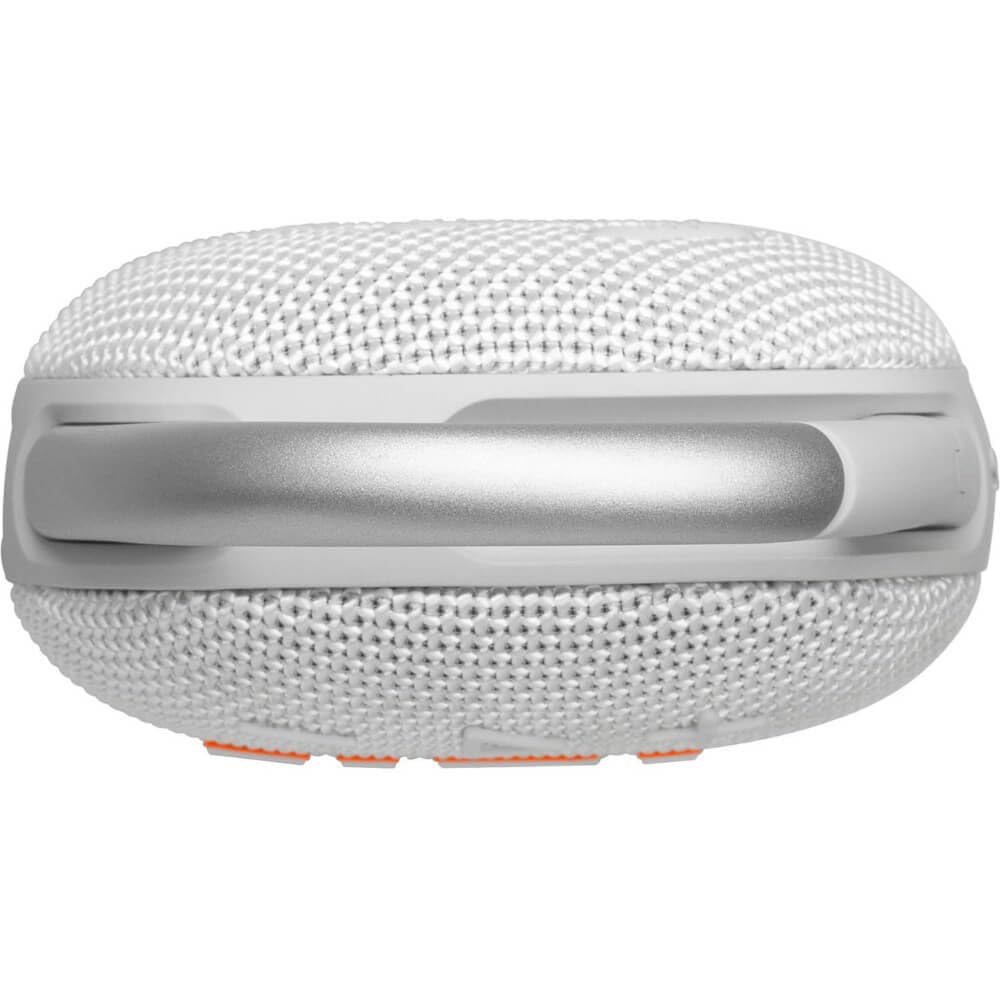 JBL Clip 5 - UltraJBL Clip 5 - Bocina Bluetooth ultra portátil, impermeable y a prueba de polvo, sonido profesional con graves potentes, mosquetón integrado, hasta 12 horas de reproducción (blanco