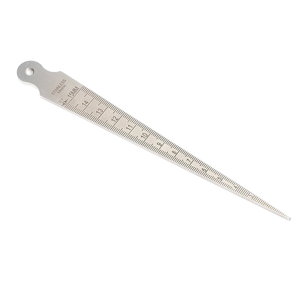 Calibrador Cónico Ulnar Acero Inoxidable 1-15mm Métrico e Inch Test de Soldadura