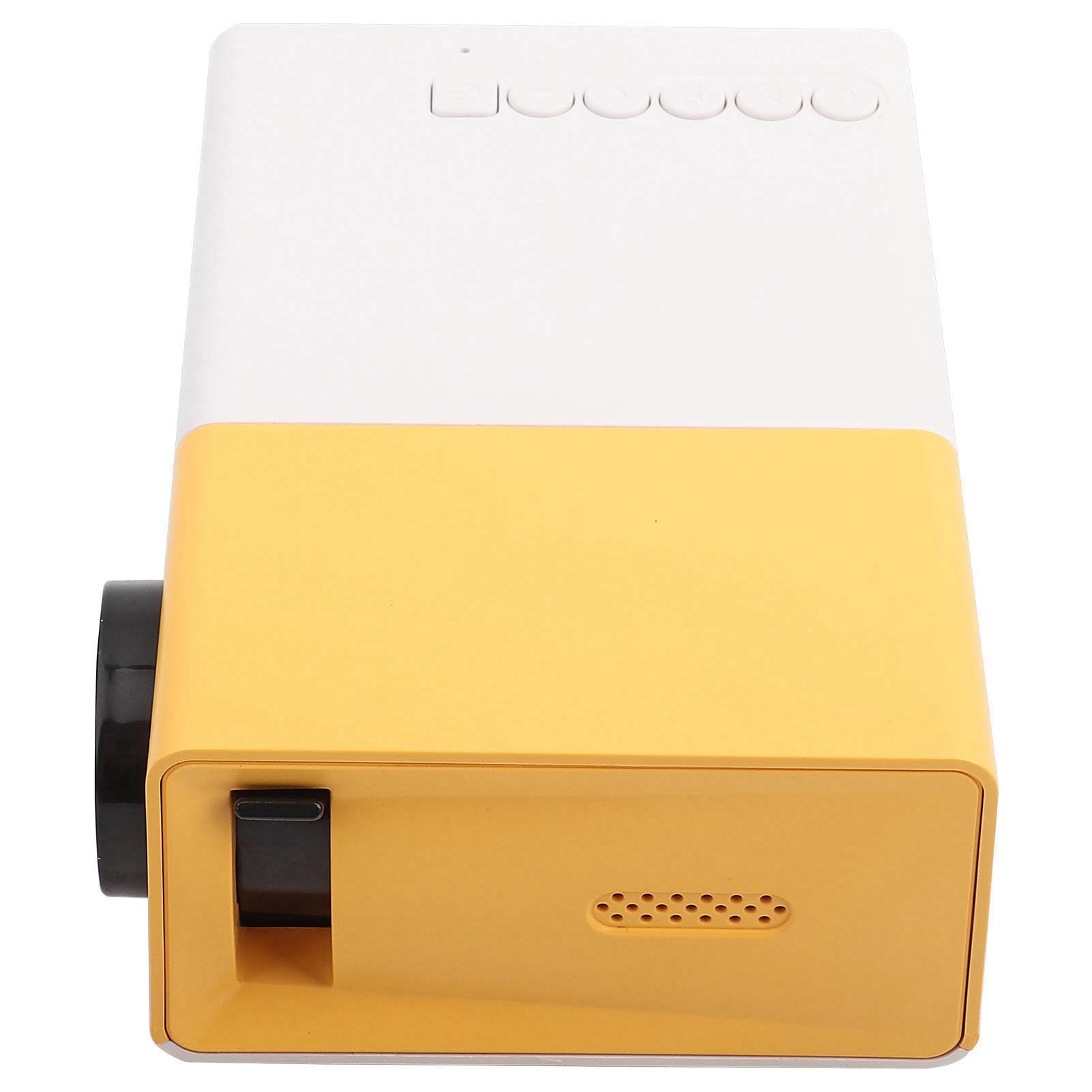 Proyector LED Portátil Dpofirs Blanco Full HD 1080P Compatible con HDMI para Cine en Casa