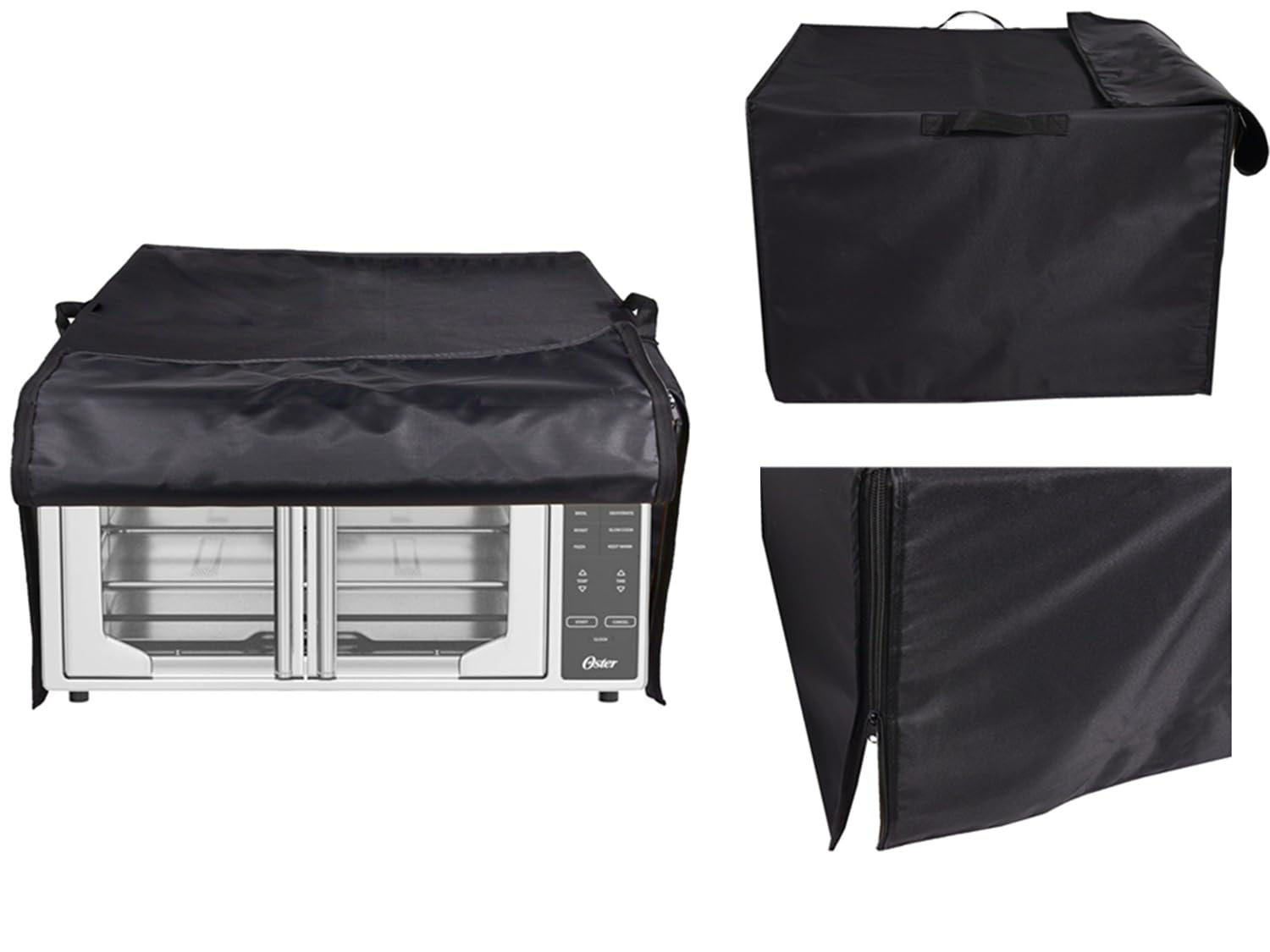 Cubierta de polvo resistente al agua para encimera de convección de puerta francesa y horno tostador, compatible con horno de convección Oster, horno tostador de encimera 8 en 1,